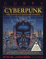 'GURPS Cyberpunk' - bemærk trekanten med lidt sladder i nederste hjørne.