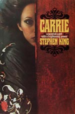 Førsteudgaven af 'Carrie', Doubleday 1974.