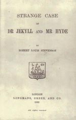 Titelbladet på førsteudgaven af 'The Strange Case of Dr Jekyll and Mr Hyde' (London 1886).