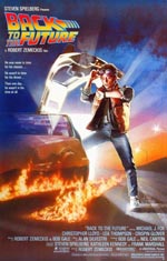 Den oprindelige filmplakat for 'Back to the Future'.