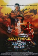 Den originale filmplakat for 'Star Trek II: The Wrath of Khan'.